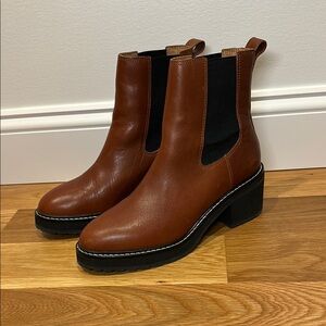 Madewell Brown Ankle Boots
